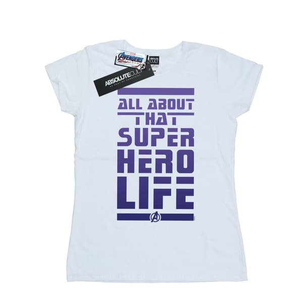Marvel Womens/Ladies Avengers Endgame Superhero Life Cotton T-Shirt
