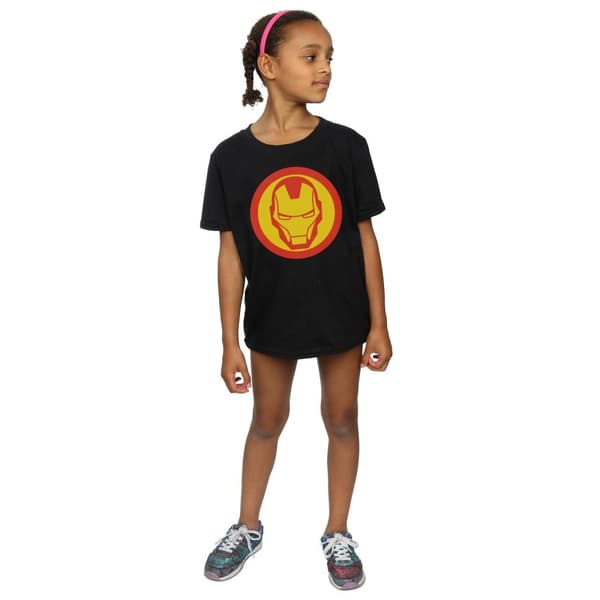 Marvel Girls Avengers Iron Man Simple Symbol T-shirt i bomull