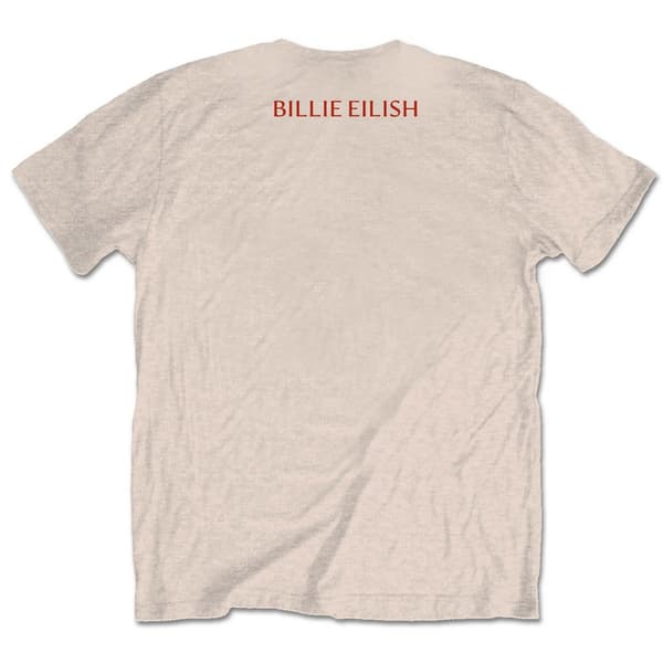 Billie Eilish Unisex T-shirt med print til voksne Derfor er jeg tilbage