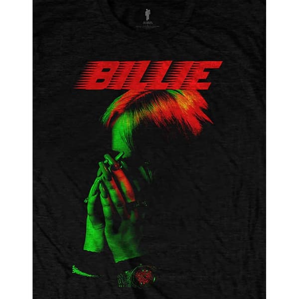 Billie Eilish Unisex t-shirt med händer och ansikte för vuxna