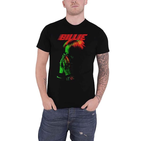 Billie Eilish Unisex t-shirt med händer och ansikte för vuxna