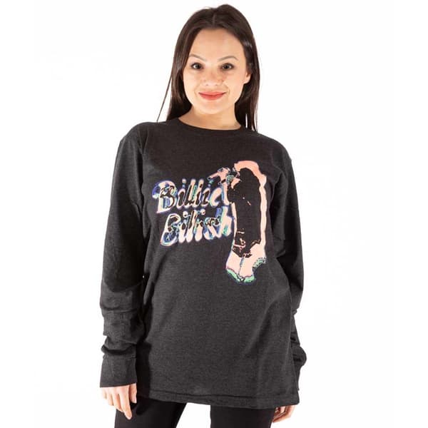 Billie Eilish Unisex vuxen Silhouette Neon långärmad T-shirt för vuxna