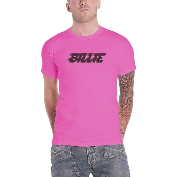Billie Eilish Unisex Adult Blohsh Racer Logo T-Shirt