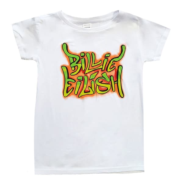 Billie Eilish Girls Graffiti Skinny T-Shirt