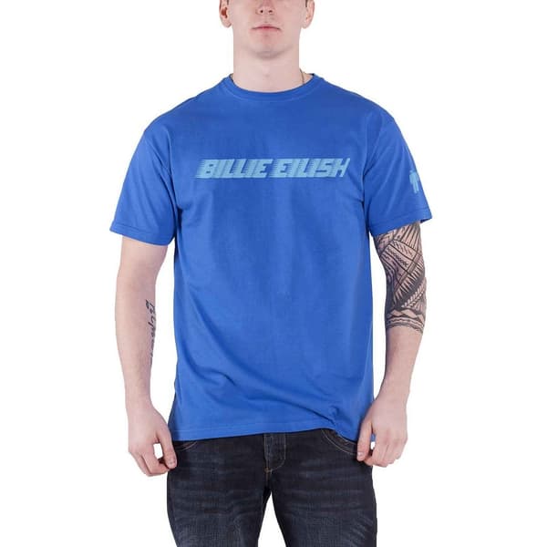 Billie Eilish Unisex Adult Sleeve Print Logo T-Shirt