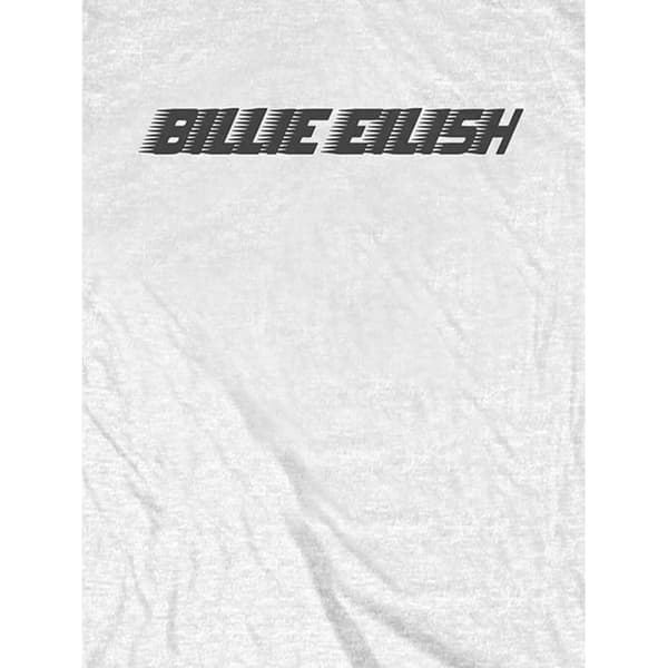 Billie Eilish Unisex Adult Sleeve Print Logo T-Shirt