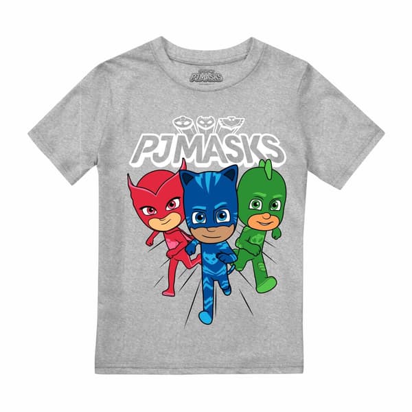 PJ Masks Pojkar - T-shirt med hjältetrio i värmeljus