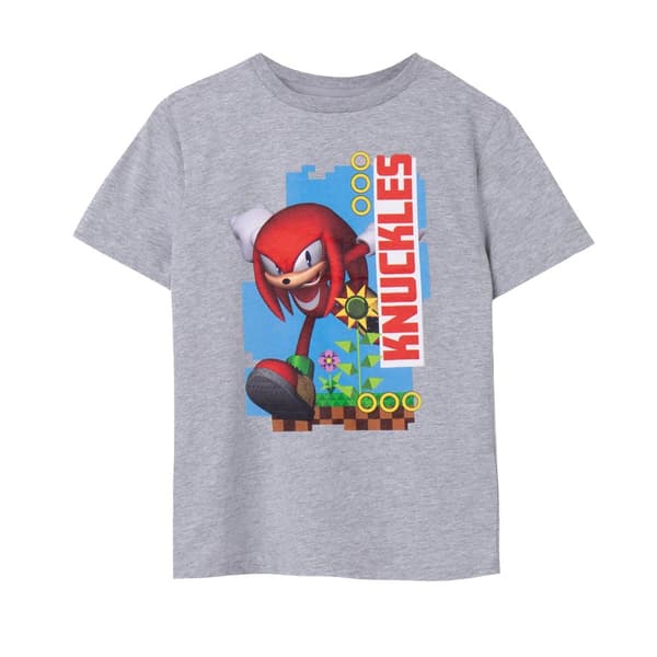 Sonic The Hedgehog Childrens/Kids Knuckles Short-Sleeved T-Shirt
