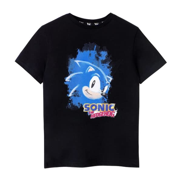 Sonic The Hedgehog Boys Watercolour Short-Sleeved T-Shirt