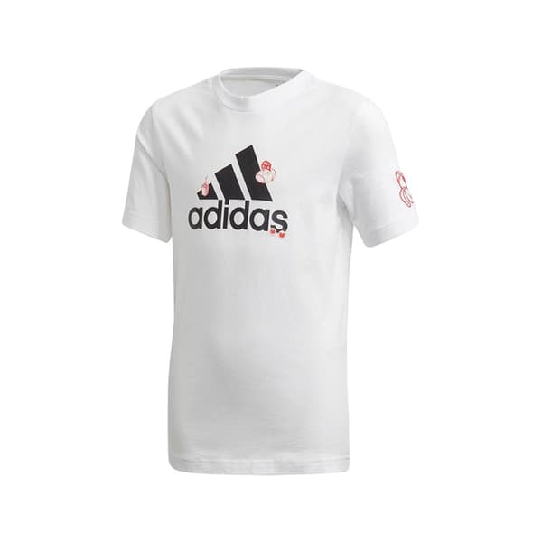 Adidas Childrens/Kids Collegiate Badge T-Shirt White/Red 7-8 Years