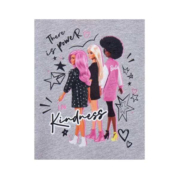 Barbie Girls There Is Power In Kindness Pose Marl Short-Sleeved T-Shirt