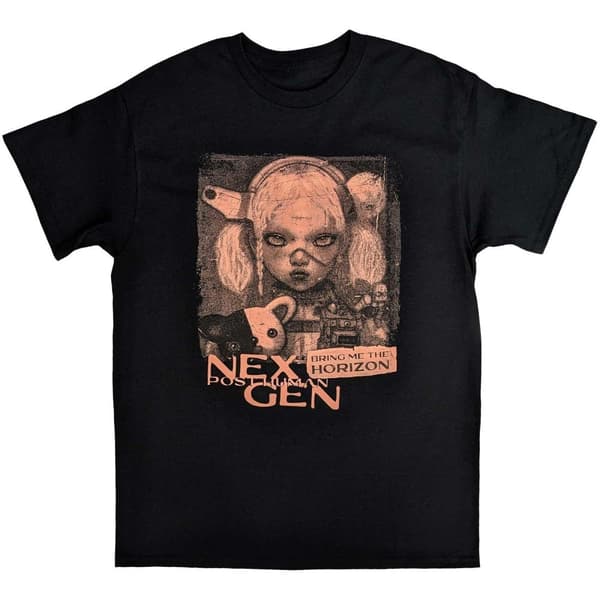 Bring Me The Horizon Unisex Adult Next Gen Distressed Cotton T-Shirt