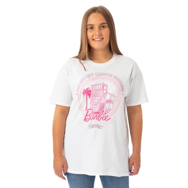 Barbie Womens/Ladies Malibu Off Campus Housing Short-Sleeved T-Shirt