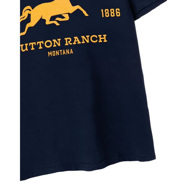 Yellowstone Mens Dutton Ranch Logo Short-Sleeved T-Shirt