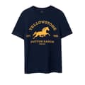 Miniatyrbillede 1 af 5: Yellowstone Mens Dutton Ranch Logo Short-Sleeved T-Shirt