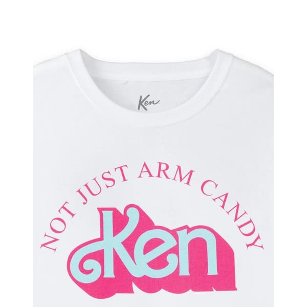 Barbie Mens Not Just Arm Candy Ken Retro Short-Sleeved T-Shirt