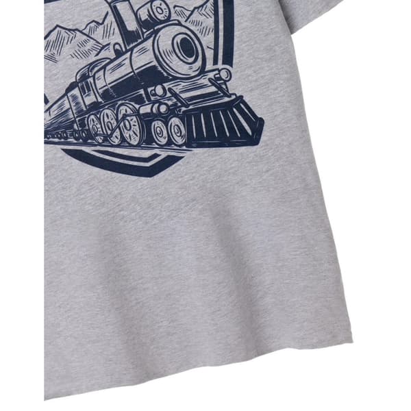 Yellowstone Mens Train Station Short-Sleeved T-Shirt
