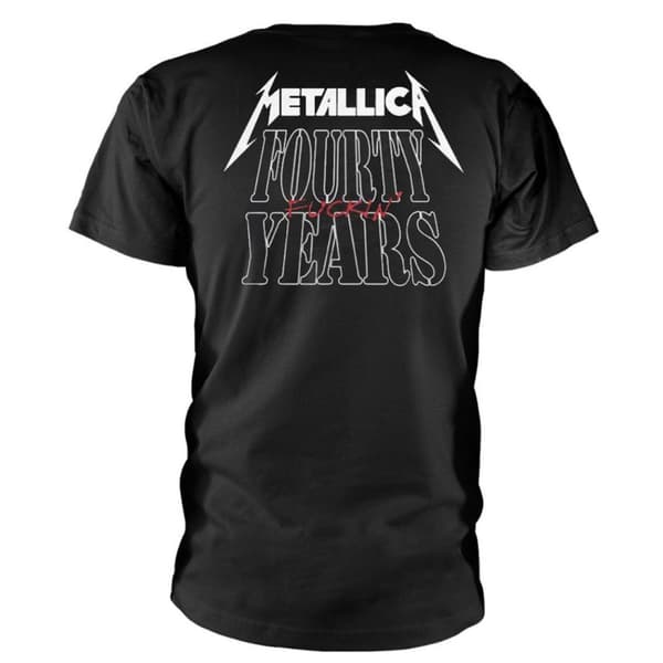 Metallica Unisex Adult Forty Years 40th Anniversary T-Shirt