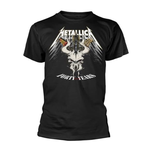 Metallica Unisex Adult Forty Years 40th Anniversary T-Shirt