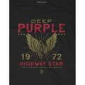 Miniatyrbilde 3 av 4: Deep Purple Unisex Adult Highway Star Cotton T-Shirt