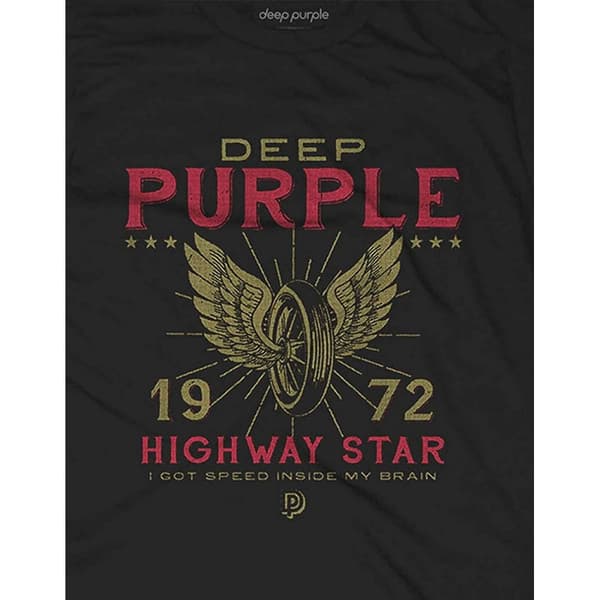 Deep Purple Unisex Adult Highway Star Cotton T-Shirt