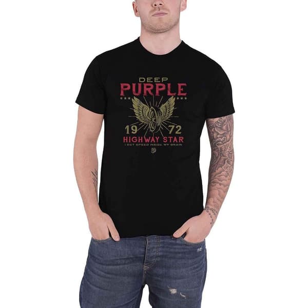 Deep Purple Unisex Adult Highway Star Cotton T-Shirt