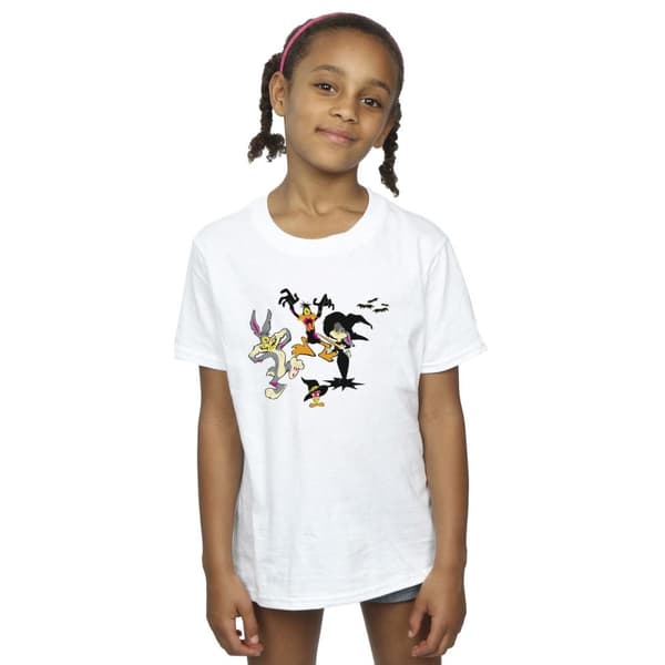 Looney Tunes T-shirt i bomull med Halloween-vänner för flickor