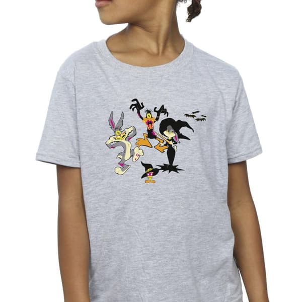 Looney Tunes T-shirt i bomull med Halloween-vänner för flickor