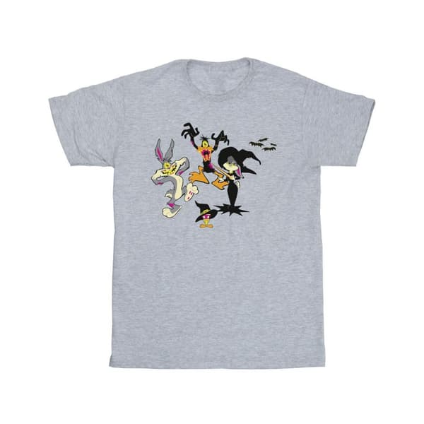 Looney Tunes T-shirt i bomull med Halloween-vänner för flickor