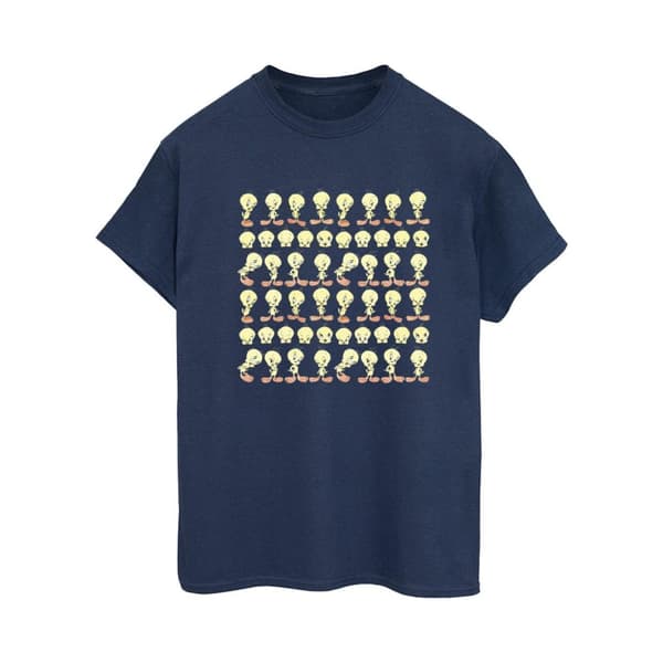 Looney Tunes Womens/Ladies Tweety Repeat Cotton Boyfriend T-Shirt