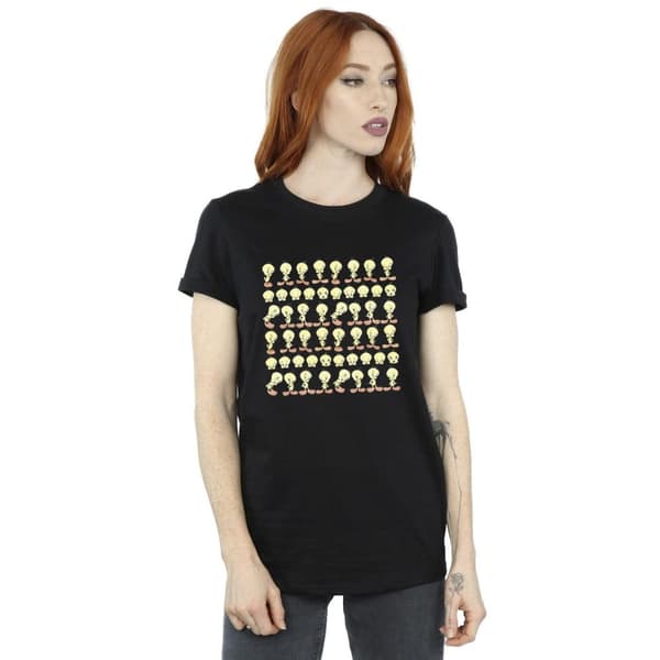 Looney Tunes Womens/Ladies Tweety Repeat Cotton Boyfriend T-Shirt