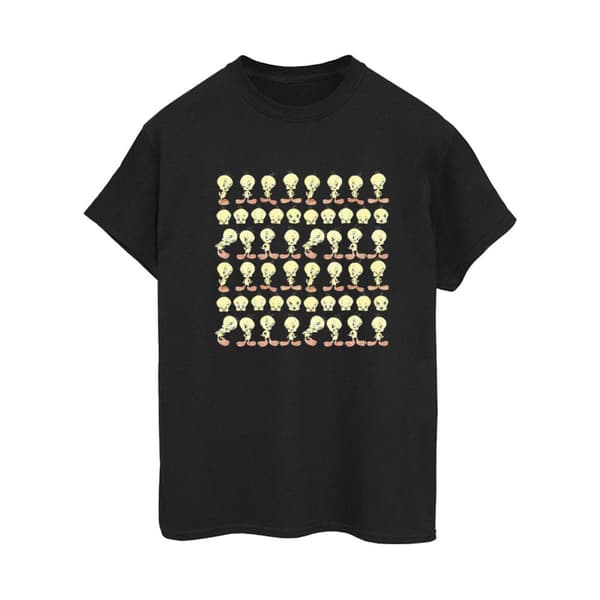 Looney Tunes Womens/Ladies Tweety Repeat Cotton Boyfriend T-Shirt