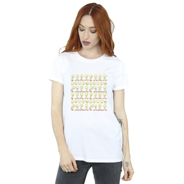 Looney Tunes Womens/Ladies Tweety Repeat Cotton Boyfriend T-Shirt