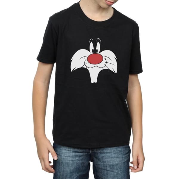 Looney Tunes Boys Sylvester Big Face T-Shirt