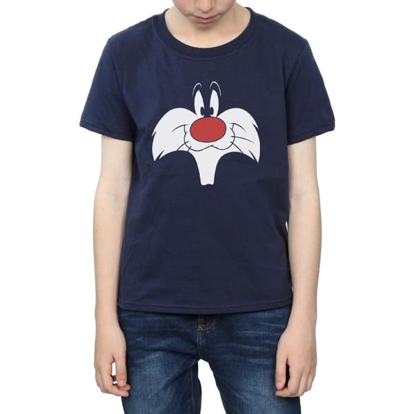 Looney Tunes Boys Sylvester Big Face T-Shirt