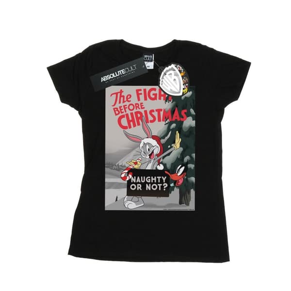 Looney Tunes Womens/Ladies The Fight Before Christmas Cotton T-Shirt