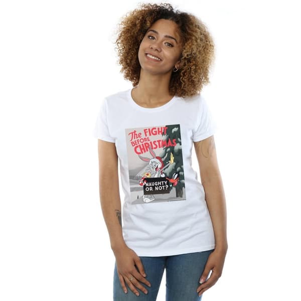 Looney Tunes Womens/Ladies The Fight Before Christmas Cotton T-Shirt