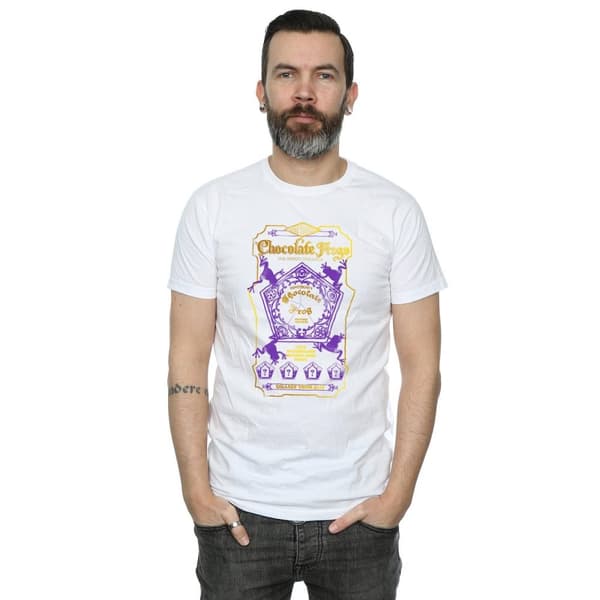 Harry Potter Chokladgrodor - T-shirt med färgad etikett för herrar