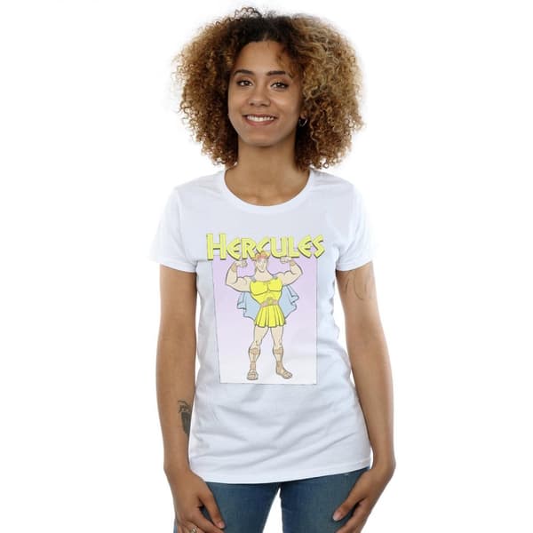Disney Womens/Ladies Hercules Muscles Cotton T-Shirt