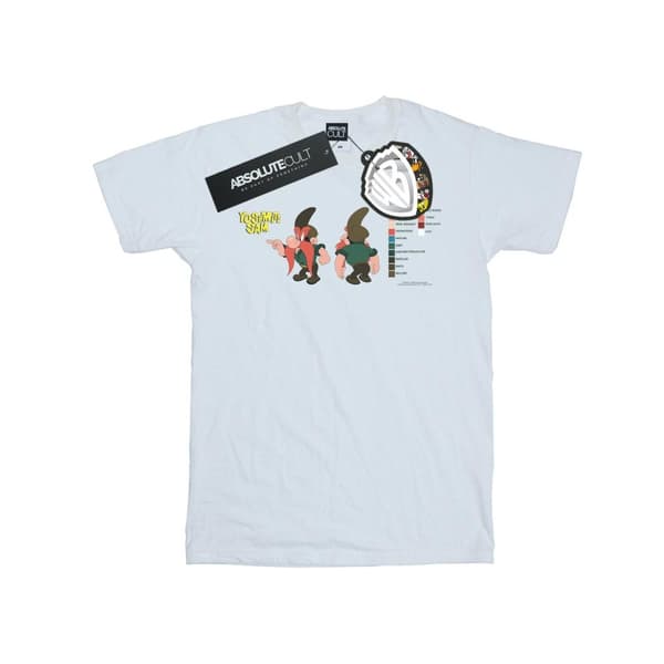Looney Tunes Yosemite Sam - T-shirt i bomull med färgkod för flickor