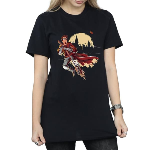 Harry Potter Womens/Ladies Quidditch Seeeker Cotton Boyfriend T-Shirt