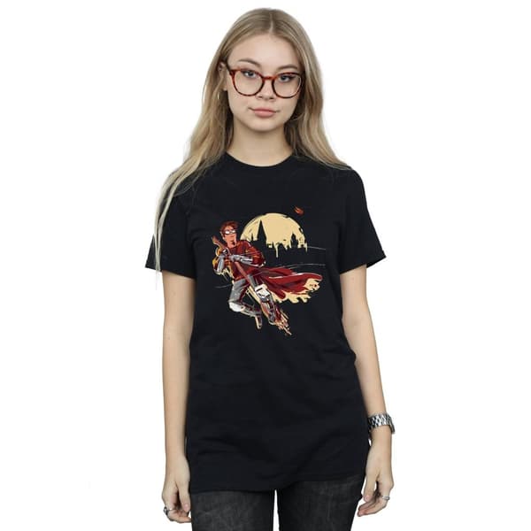 Harry Potter Womens/Ladies Quidditch Seeeker Cotton Boyfriend T-Shirt