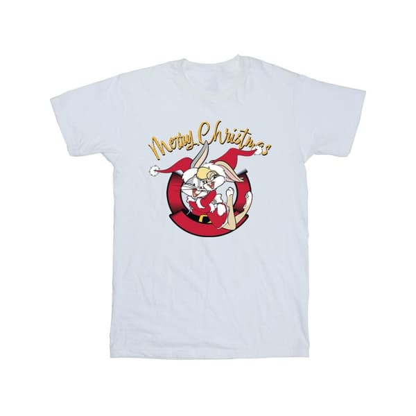 Looney Tunes Girls Lola Merry Christmas Cotton T-Shirt