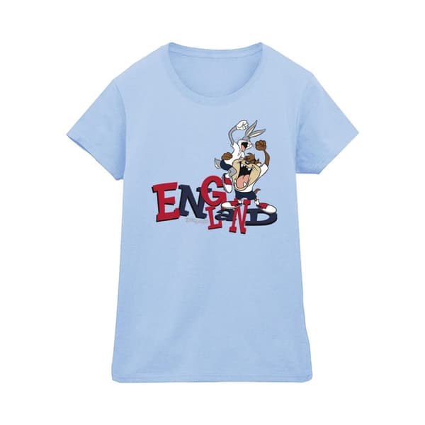 Looney Tunes Womens/Ladies Bugs & Taz England Cotton T-Shirt