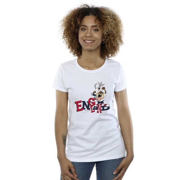 Looney Tunes Womens/Ladies Bugs & Taz England Cotton T-Shirt