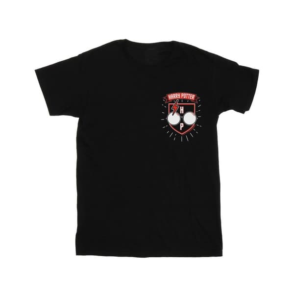 Harry Potter Girls Toon Glasses Pocket Cotton T-Shirt