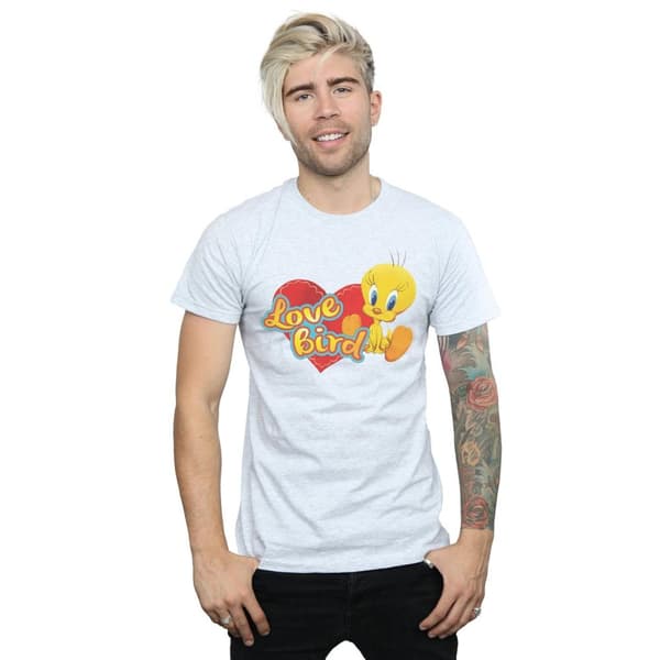 Looney Tunes Mens Tweety Pie Valentine´s Day Love Bird T-Shirt