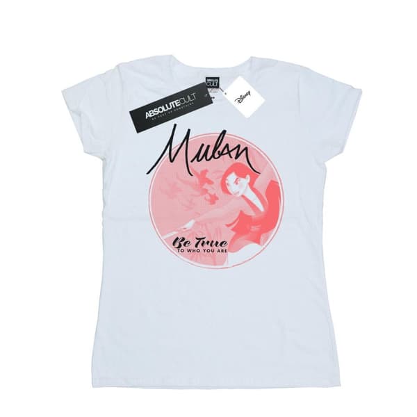 Disney Womens/Ladies Mulan Be True Cotton T-Shirt