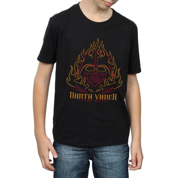 Star Wars Boys Darth Vader Flames T-Shirt