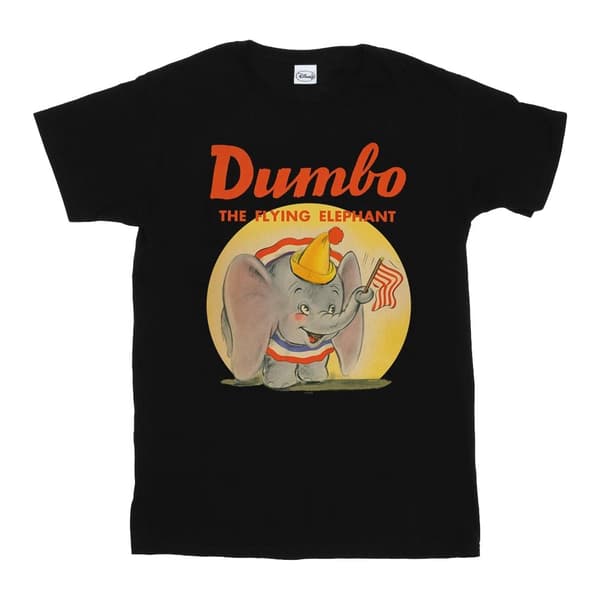 Disney T-shirt i bomull med Dumbo-flygande elefant för flickor